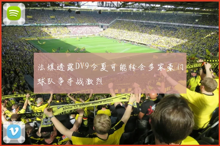 法媒透露DV9今夏可能转会多家豪门球队争夺战激烈